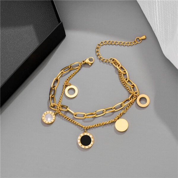 18K gold-plated stainless steel bracelet