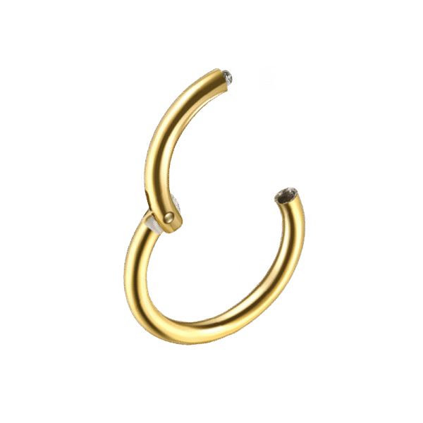 Clicker Χρυσό PVD από Τιτάνιο ASTM F136 (8mm, 10mm, 12mm)