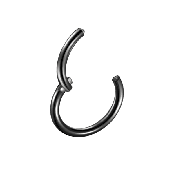 Clicker Μαύρο PVD από Τιτάνιο ASTM F136 (8mm, 10mm, 12mm)