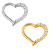 Cupid Heart Daith Clicker από Τιτάνιο ASTM F-136 με Ζιργκόν