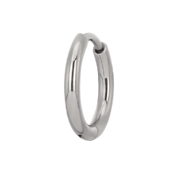 clicker-ring-2.0 Clicker Ασημί από Τιτάνιο ASTM F136 με ενισχυμένο πάχος 2.0mm – (8mm εώς14mm)