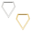Clicker Κρίκος Diamond Shape από Τιτάνιο ASTM F136