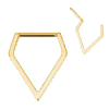 Clicker Κρίκος Diamond Shape από Τιτάνιο ASTM F136