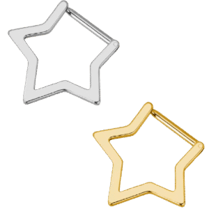 clicker-ring-star-shape Clicker Κρίκος Star Shape από Τιτάνιο ASTM F136