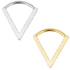 clicker-ring-triangle-shape Clicker Κρίκος Triangle Shape από Τιτάνιο ASTM F136