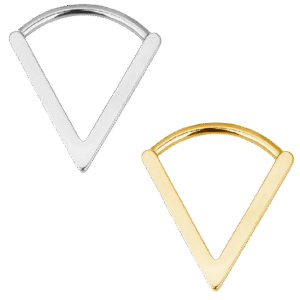clicker-ring-triangle-shape Clicker Κρίκος Triangle Shape από Τιτάνιο ASTM F136