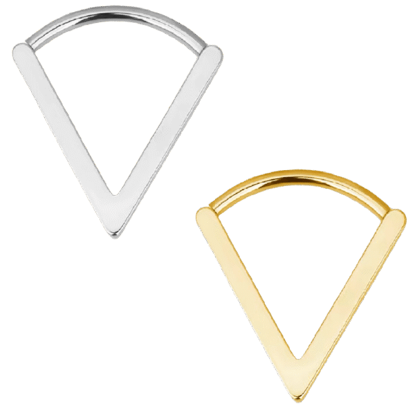 clicker-ring-triangle-shape Clicker Κρίκος Triangle Shape από Τιτάνιο ASTM F136