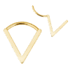 clicker-ring-triangle-shape-gold Clicker Κρίκος Triangle Shape από Τιτάνιο ASTM F136